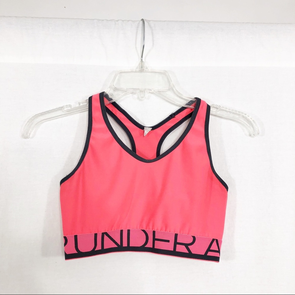 Under Armour Athletic Work Out Sports Bra, Small, Coral